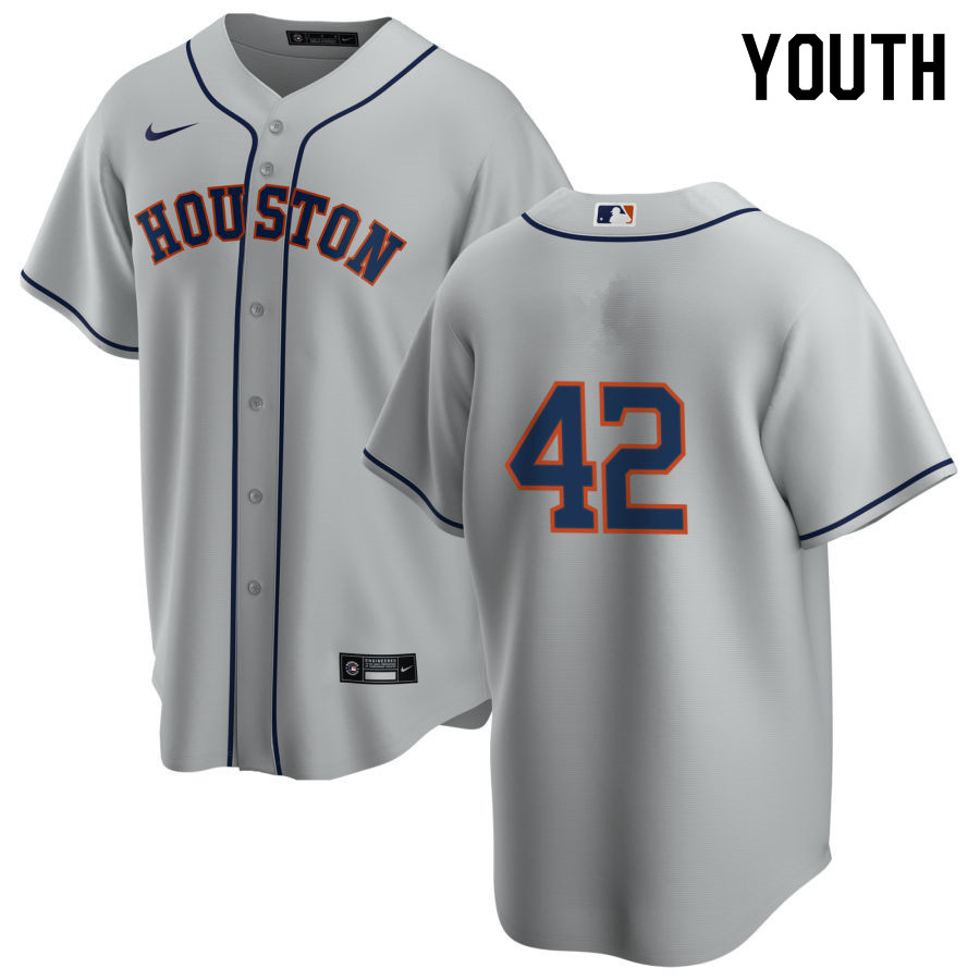 Nike Youth #42 Jackie Robinson Houston Astros Baseball Jerseys Sale-Gray